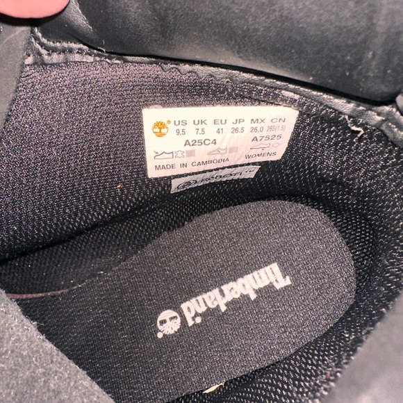 Timberland Kinsley Black Leather Boot - Size 9.5 - Picture 4 of 6